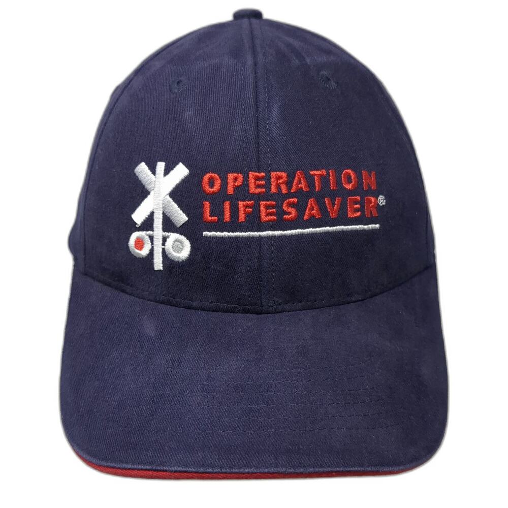MSC Baseball Cap Blue One Size Operation Lifesaver Rail Safety Strapback Hat